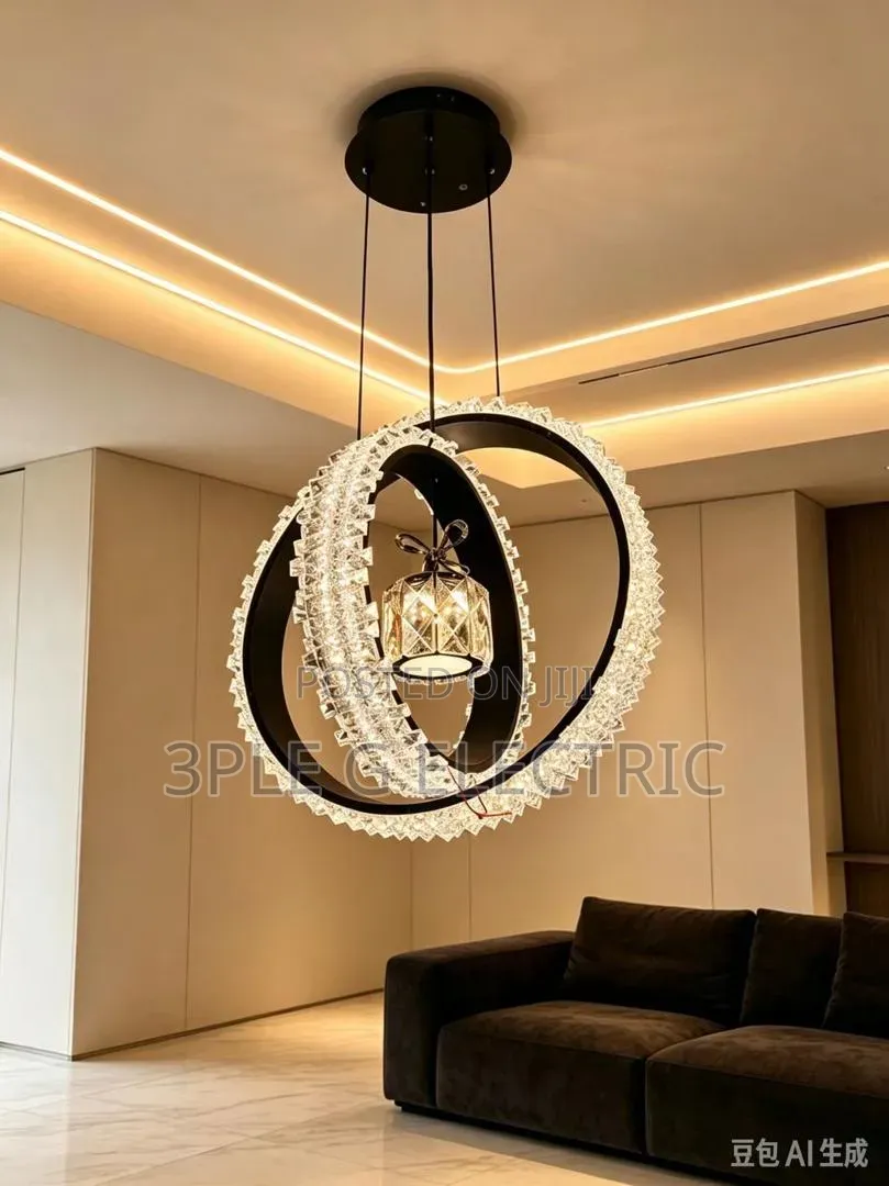 2 Ring With 1 Dropping Pendant Light