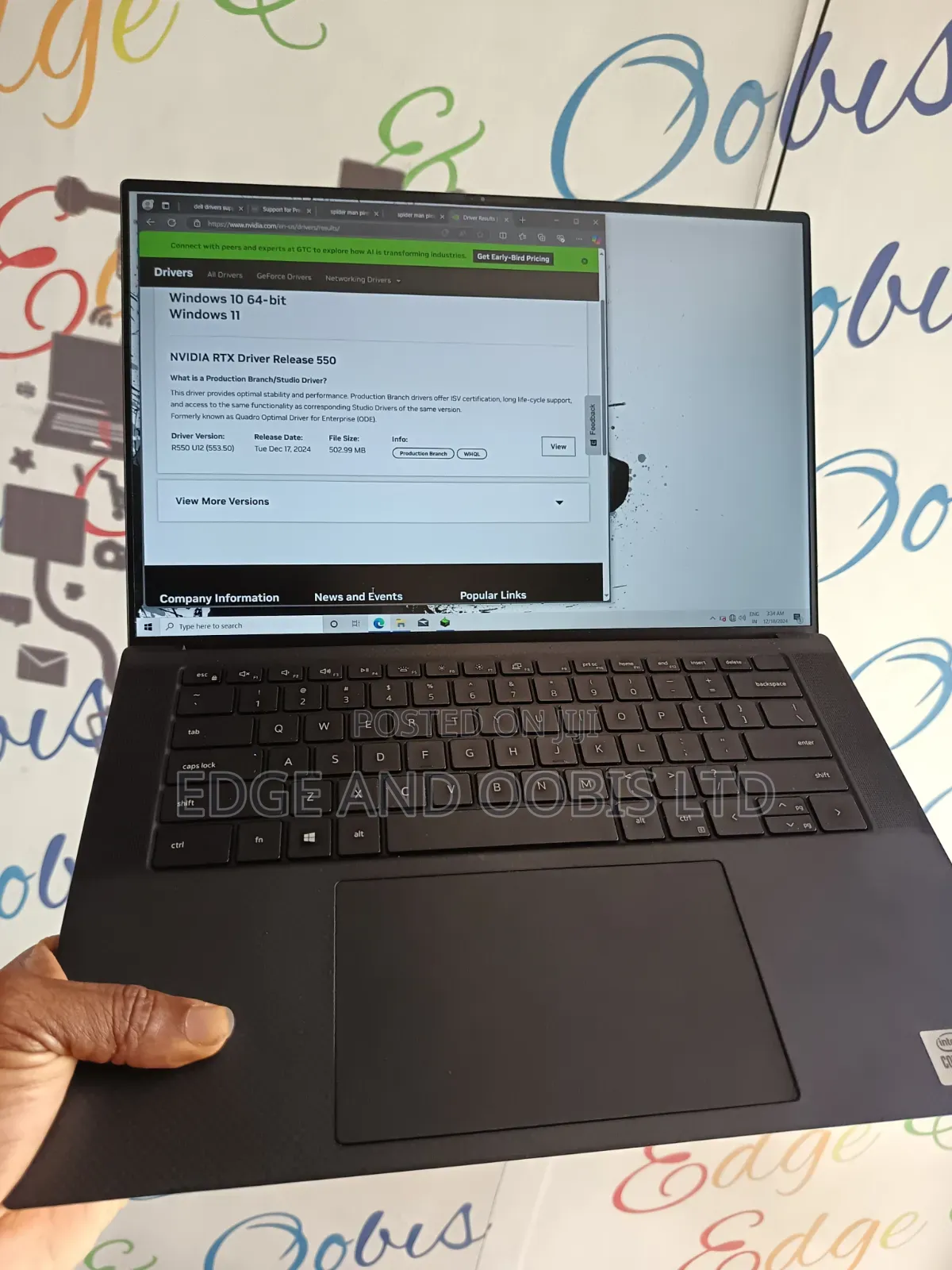 Laptop Dell Precision 5550 16GB Intel Core i7 SSD 512GB