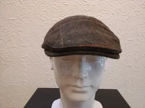 Men Plaid Papas Panama Cap - Brown