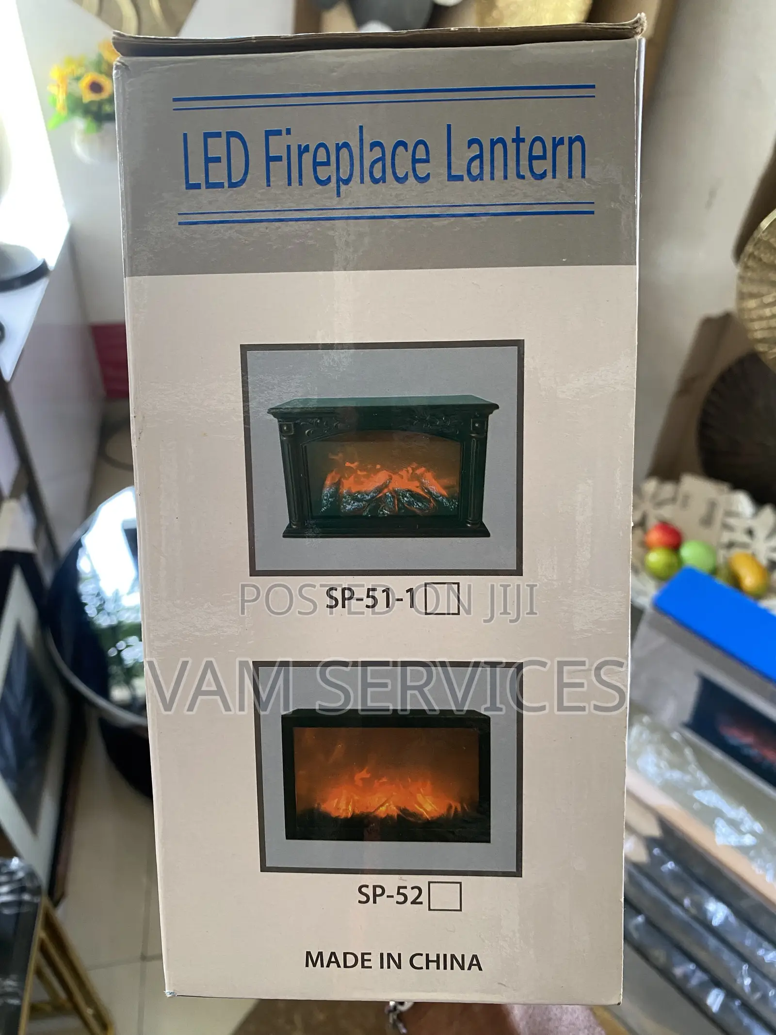 Mini LED Fireplace Lantern