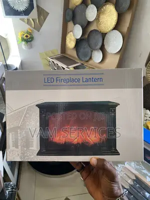 Mini LED Fireplace Lantern