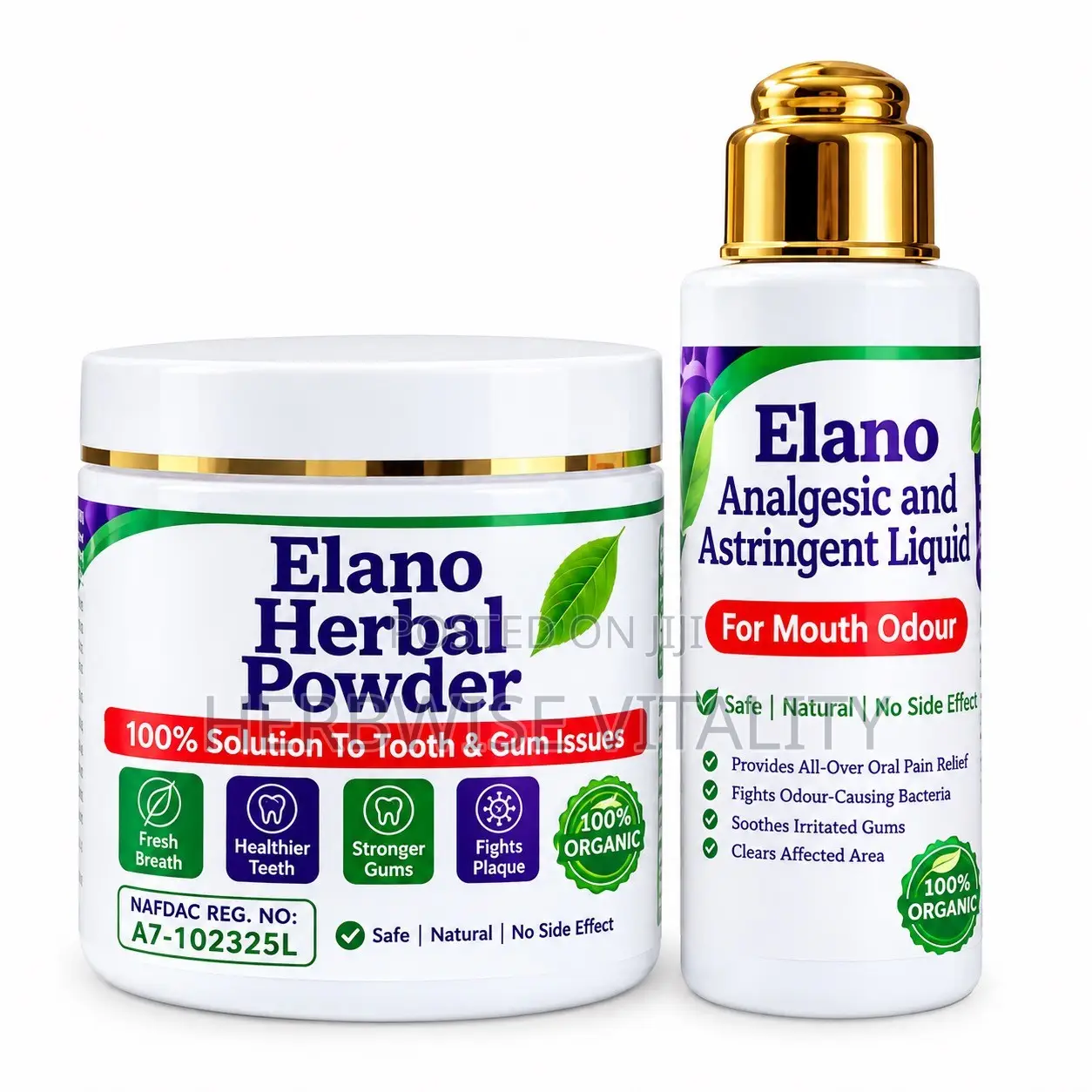 Elano Herbal Powder Analgesic/Astringent Liquid