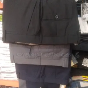 McNebeson Formal Plain Pants Trousers for Men