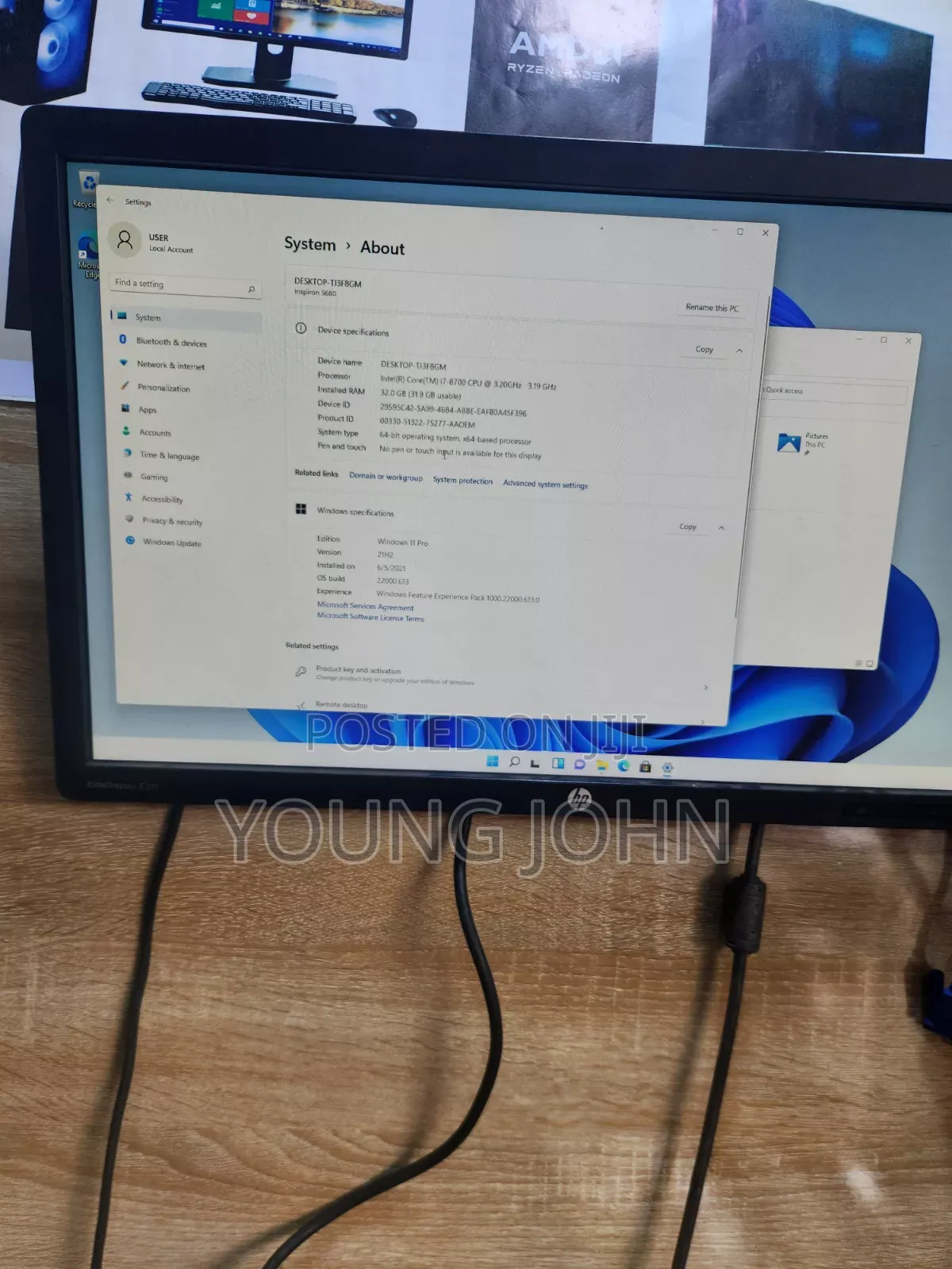 Desktop Computer Dell Aurora 32GB Intel Core i7 SSD 1T