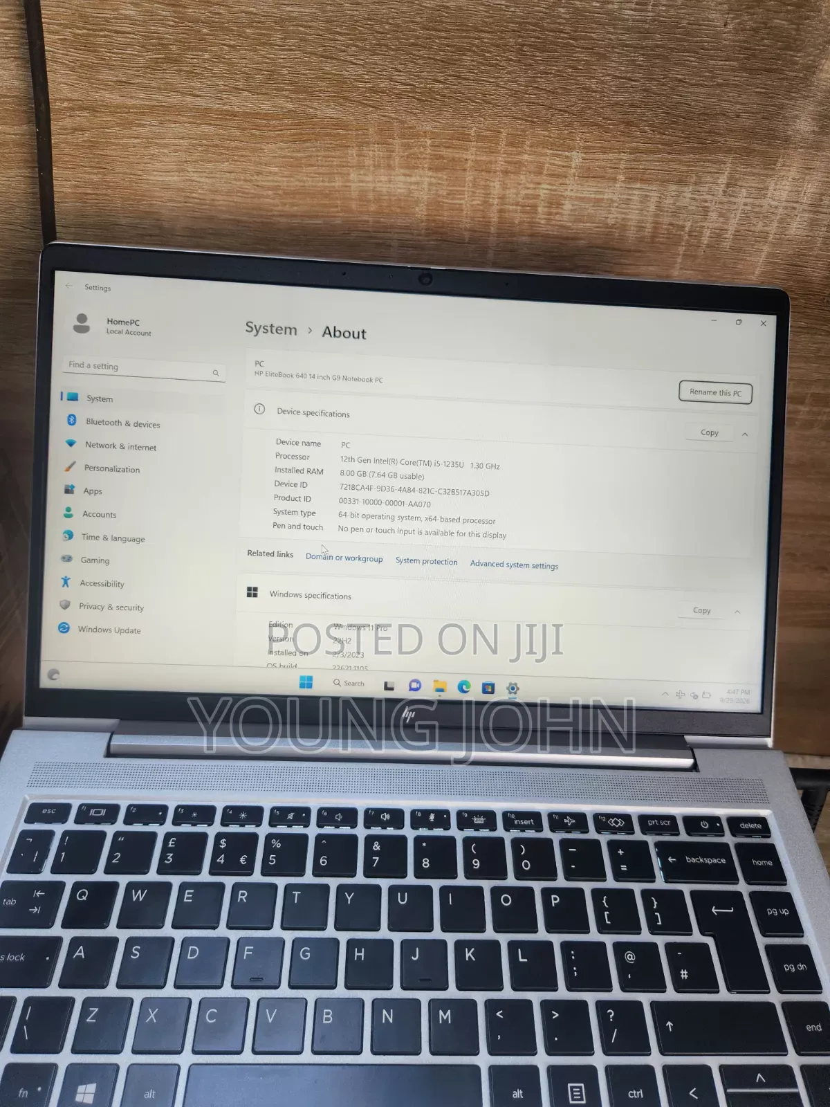 Laptop HP EliteBook 640 G9 8GB Intel Core i5 SSD 512GB