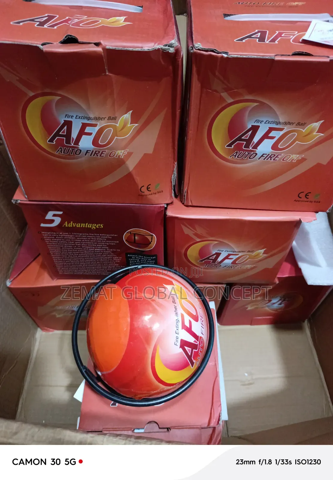 1.3kg Automatic Fire Off (AFO) Ball Extinguisher