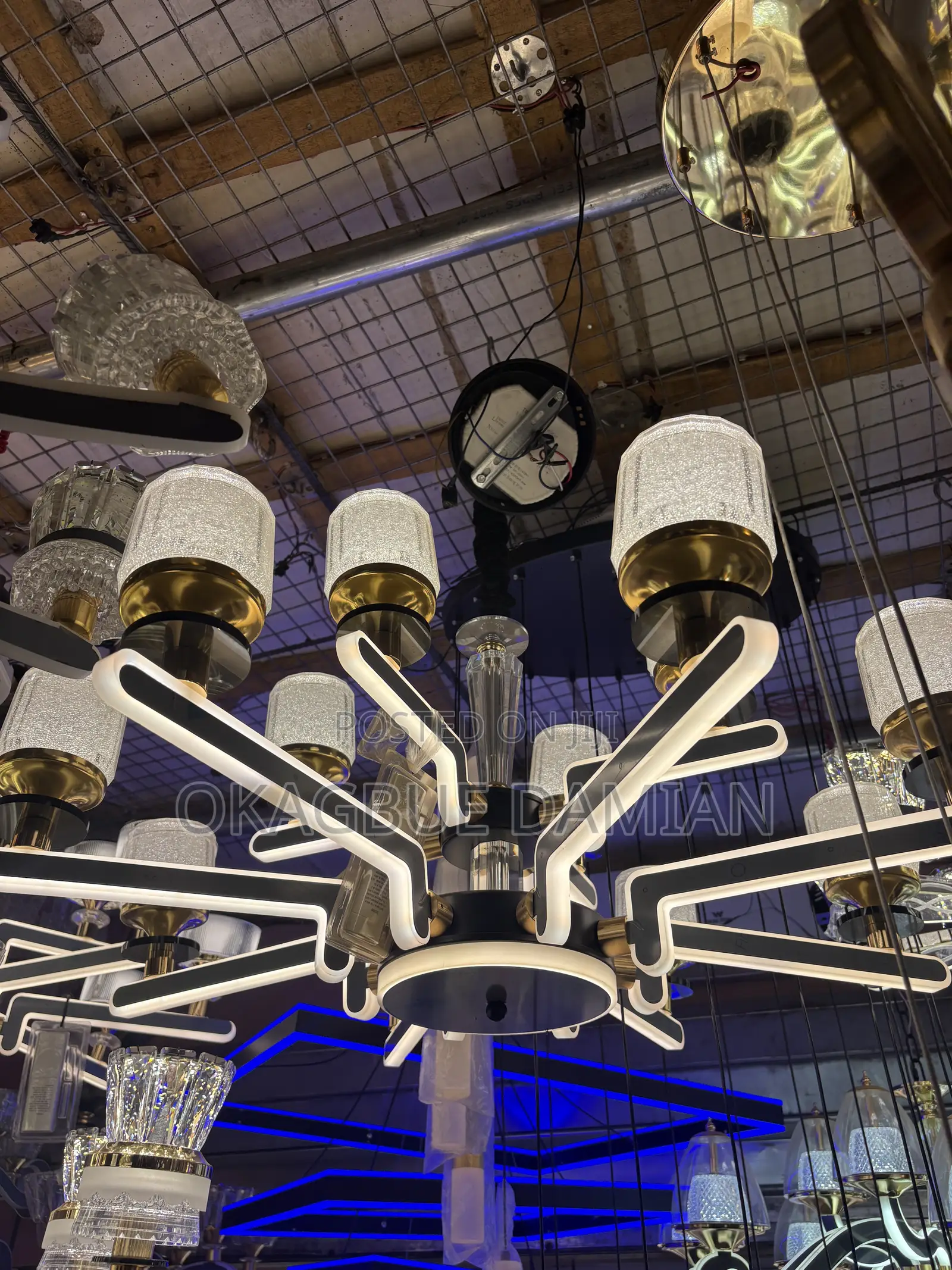 Multi-Arm LED Chandelier or Ring/Branch LED Chandelier.