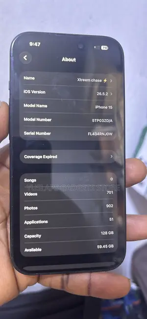 Apple iPhone 15 128 GB Black