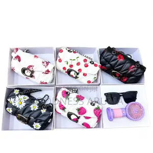 Coach Shoulder Bag With Box, Glass and Mini Fan