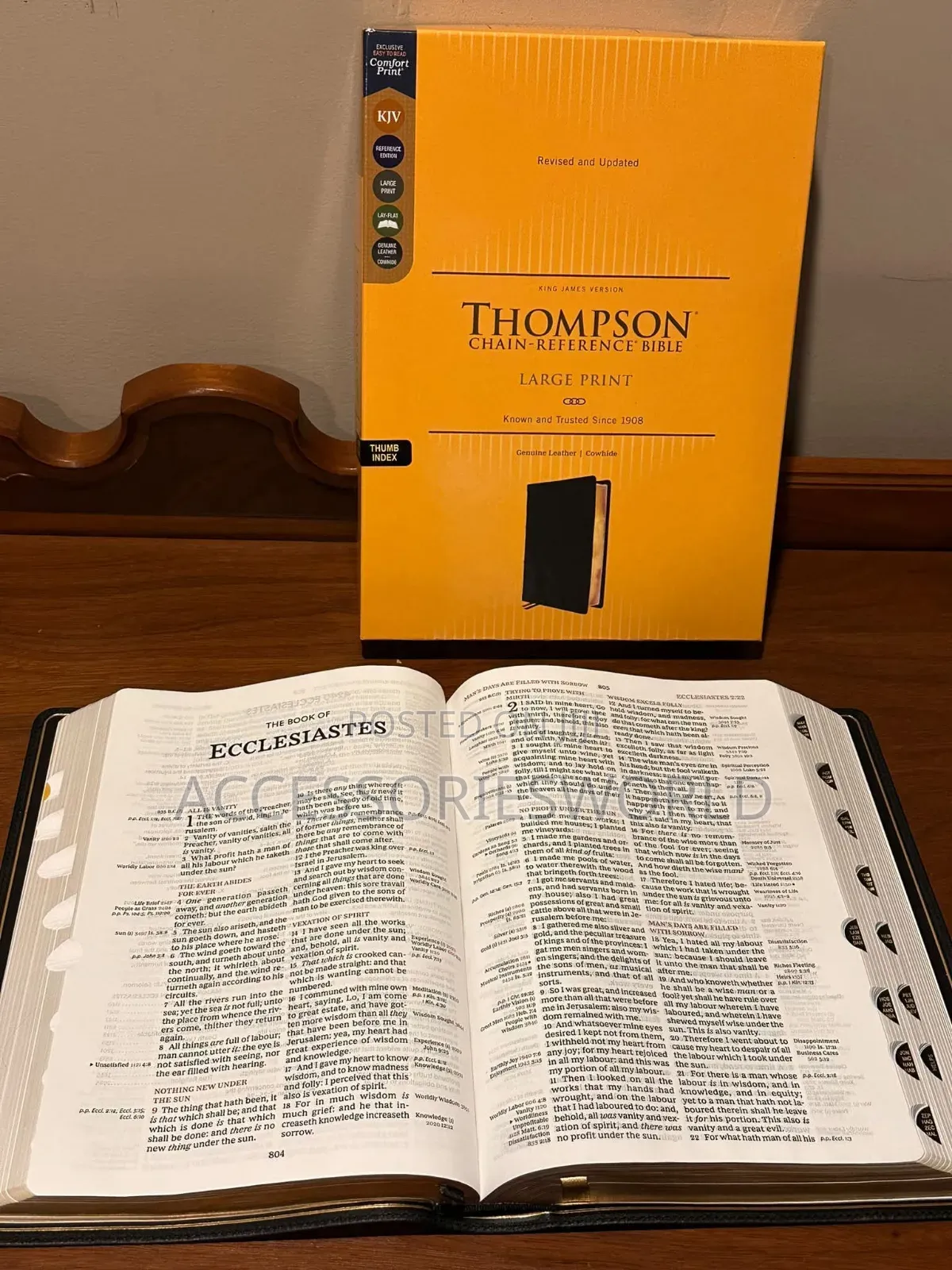 Thompson Chain Reference Bible, Genuine Leath