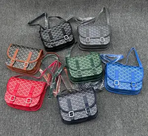 Goyard Quality Luxury Men Genuine Leather Crossbag