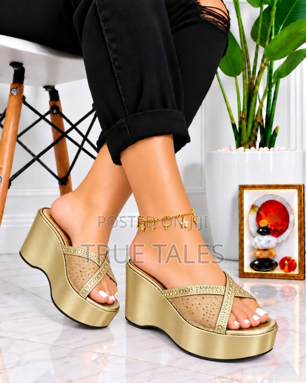 Ladies Wedge Slippers