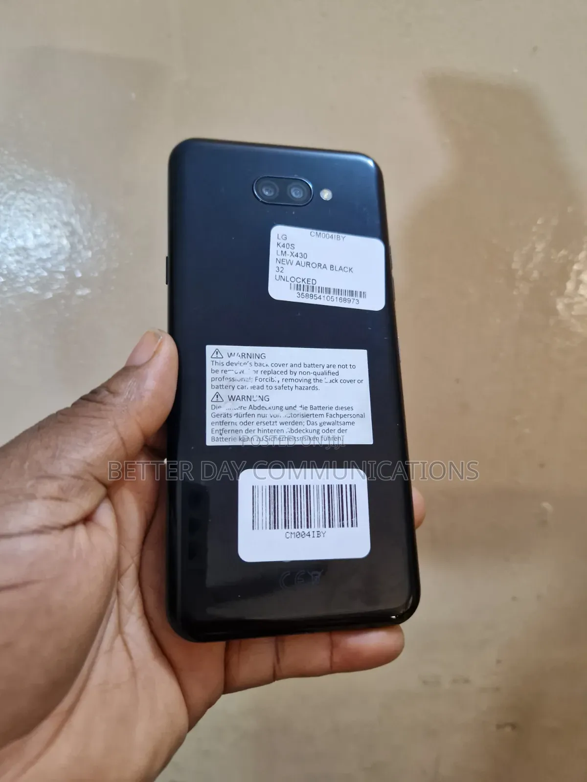 LG K40S 32 GB Black