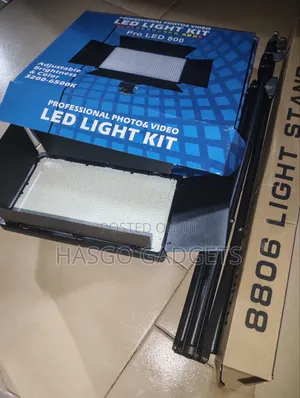 ProLED 800 RGB Video LightKit With 7ft TripodStand+2Batteries+Charger