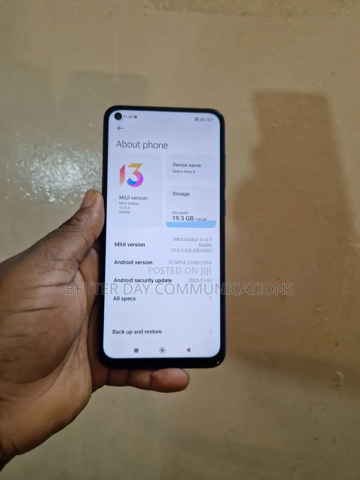 Xiaomi Redmi Note 9 128 GB Blue