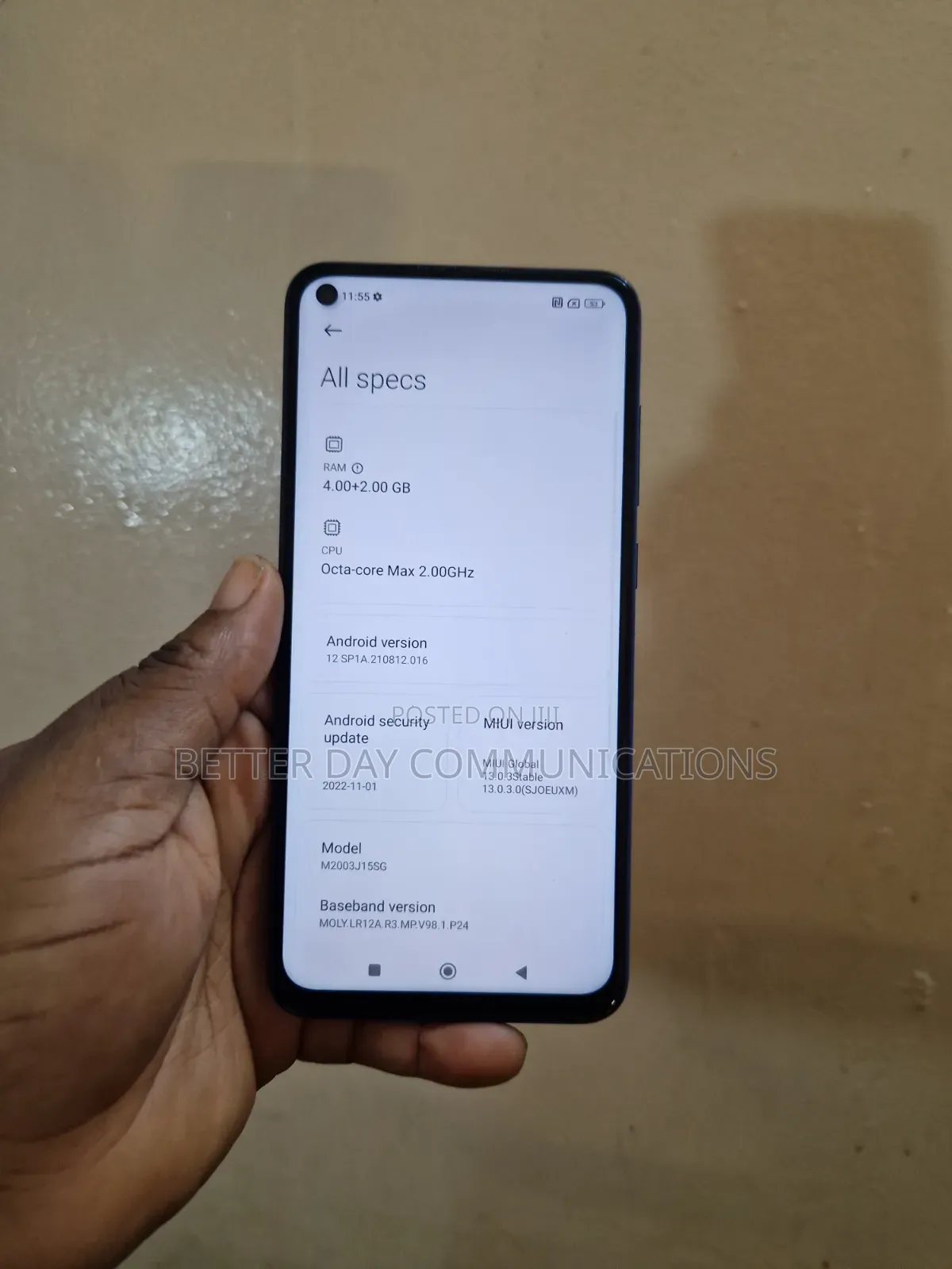 Xiaomi Redmi Note 9 128 GB Blue