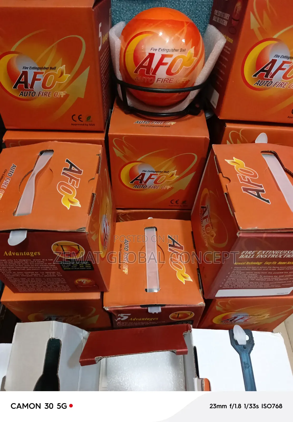 0.5kg Automatic Fire Off (AFO) FIRE BALL