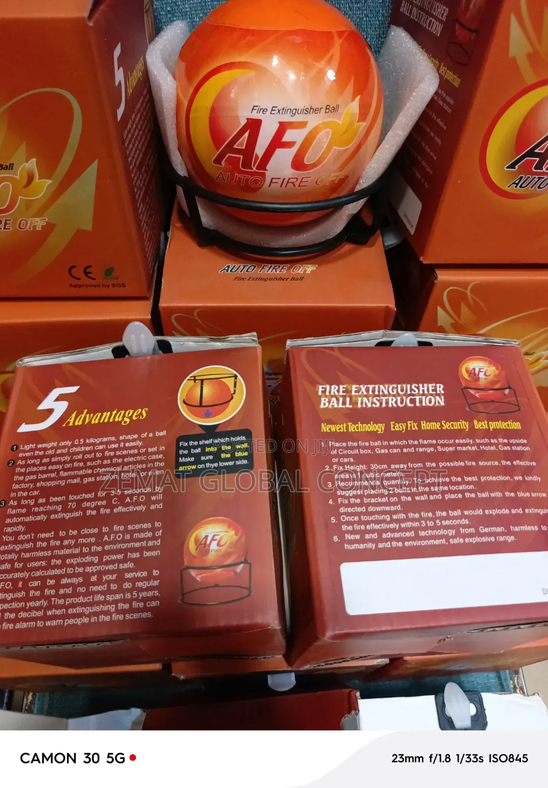 0.5kg Automatic Fire Off (AFO) FIRE BALL