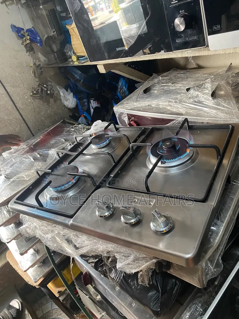 3 Burners Gas Cooker Stainless