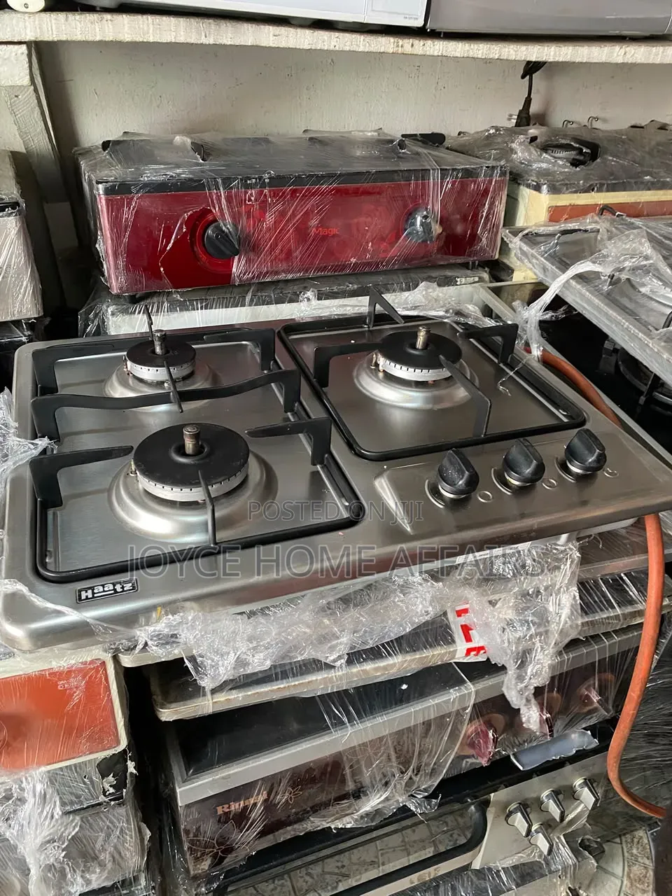 3 Burners Gas Cooker Stainless