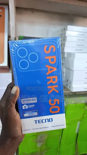 New Tecno Spark 50 128 GB Black
