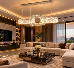 Modern Crystal Chandelier, Pendant Hanging Light Fixtures