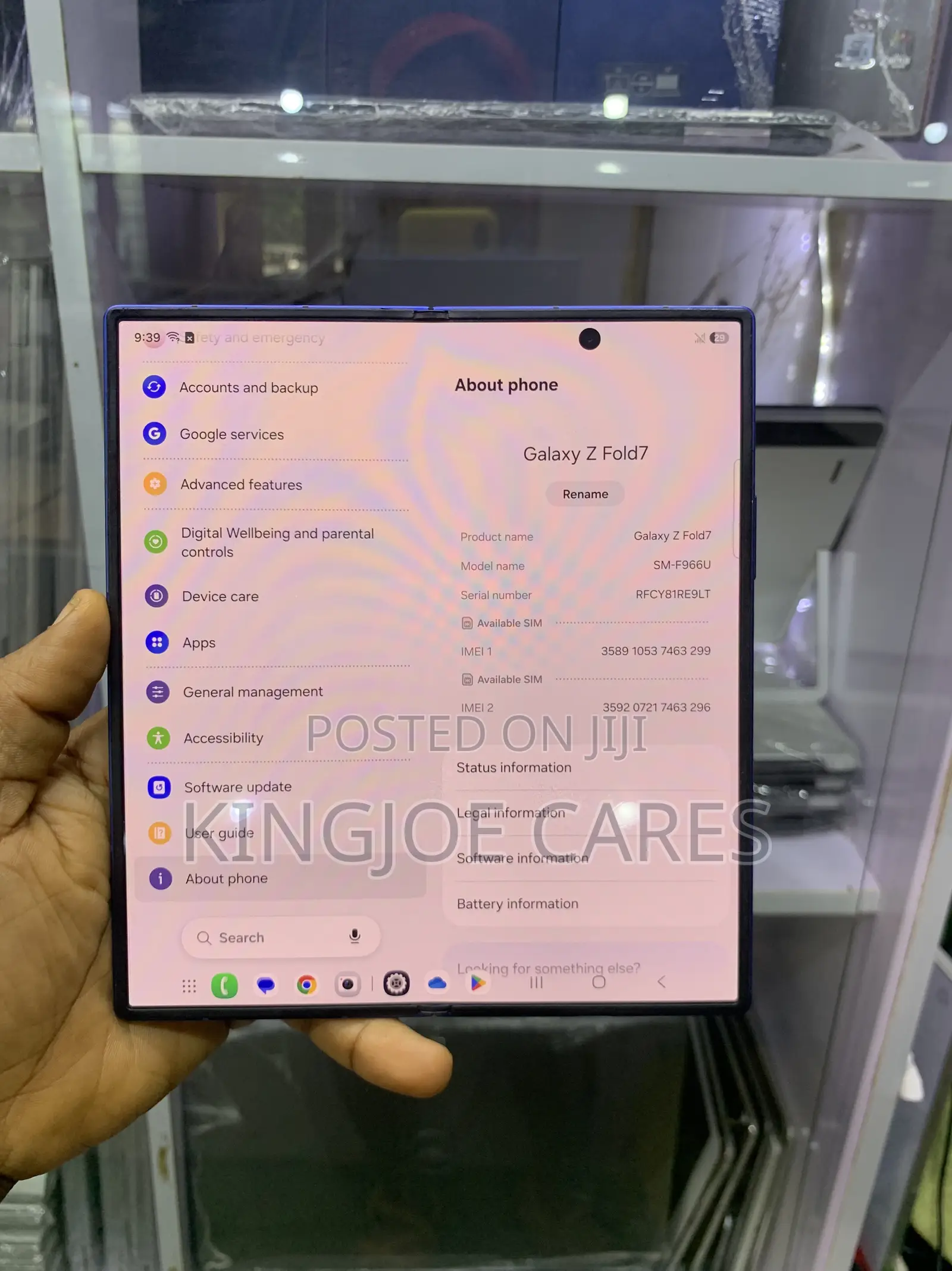 Samsung Galaxy Z Fold7 512 GB Blue