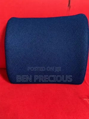Therapeutic Lumbar Support Pillow-Memory Foam, Adjustable Straps