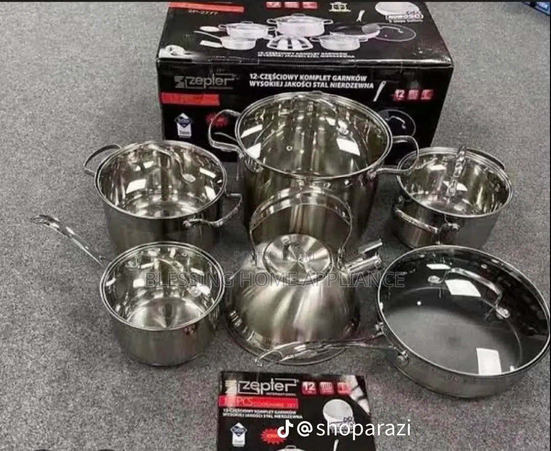 6 PCS Stainless Pot Flying Pan With Kettle