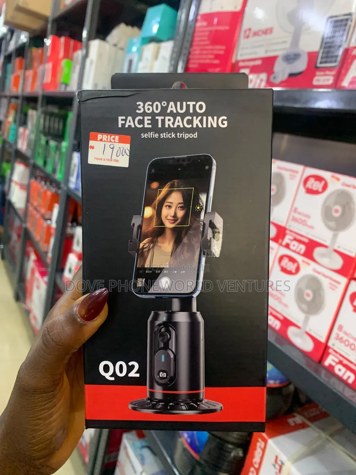 360 Degree Auto Face Tracking Selfie Stick Tripod