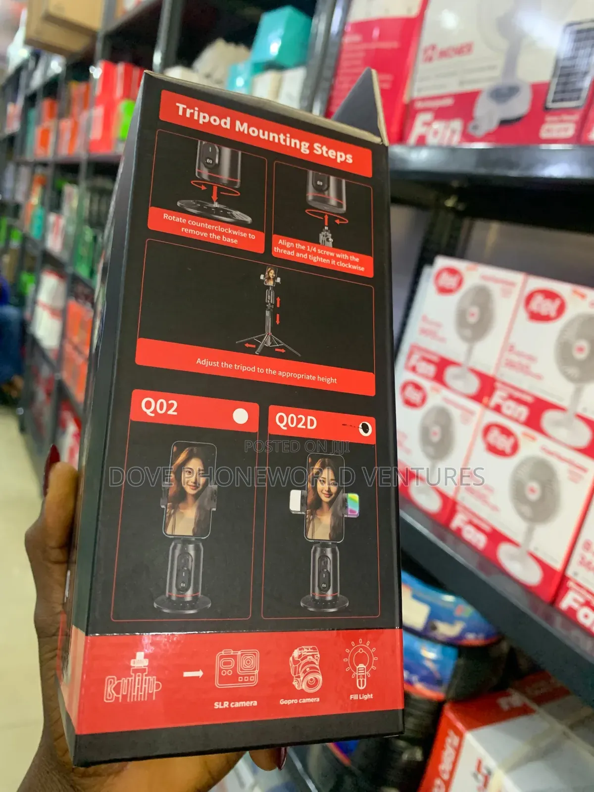 360 Degree Auto Face Tracking Selfie Stick Tripod