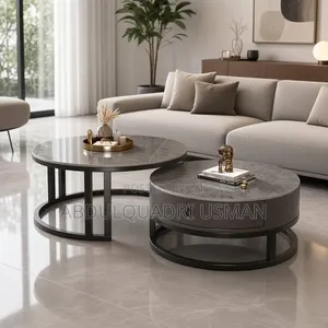 2in1 Beautiful Modern Marble Center Table With Drawer