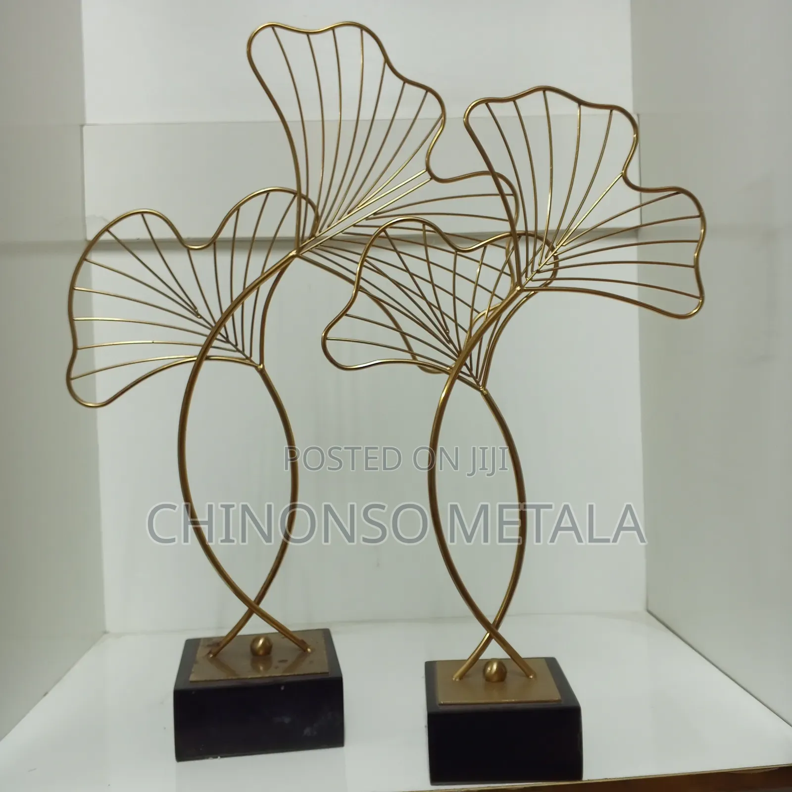 Set of 3in1 Quality UK Metal and Marble Decor