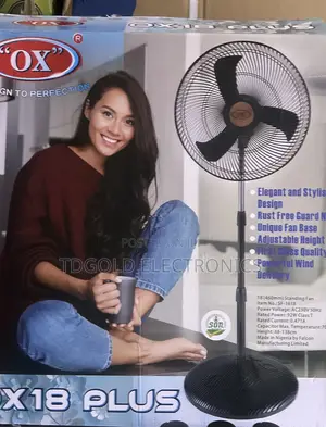 Bb Premium Ox Standing Black Fan