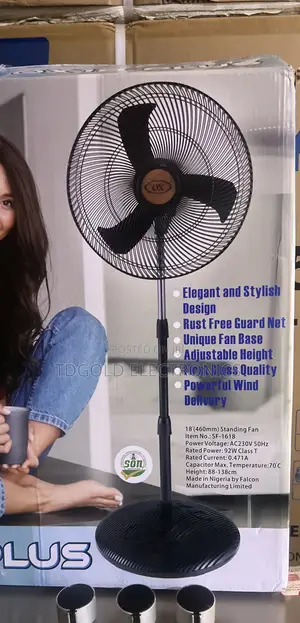Bb Premium Ox Standing Black Fan