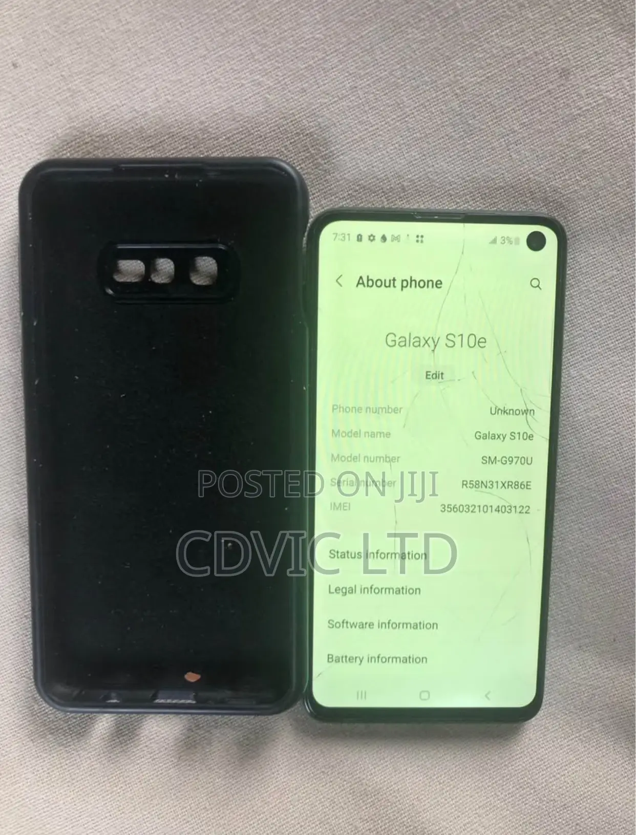 Samsung Galaxy S10e 128 GB Black
