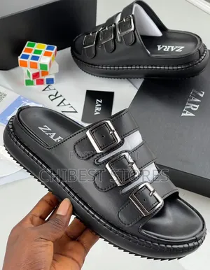 Zara Pure Original Leather Slippers