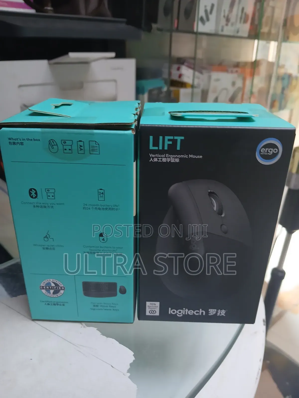Lift Vertical Ergonomic Mouse - Wireless or Logi Bolt USB Receiver