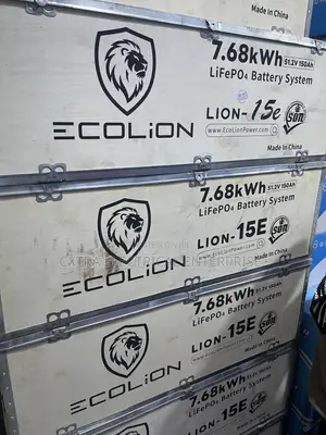 ECOLION LION-15E 7.68kWh LiFePO4 Lithium Battery