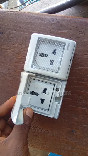 Waterproof 13amps Double Socket White Colour