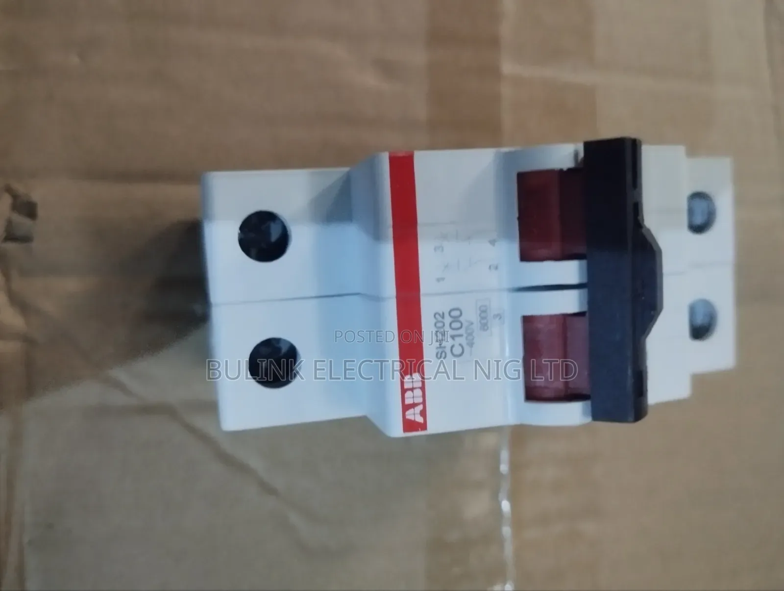 100 Amps 2 Pole ABB Breaker