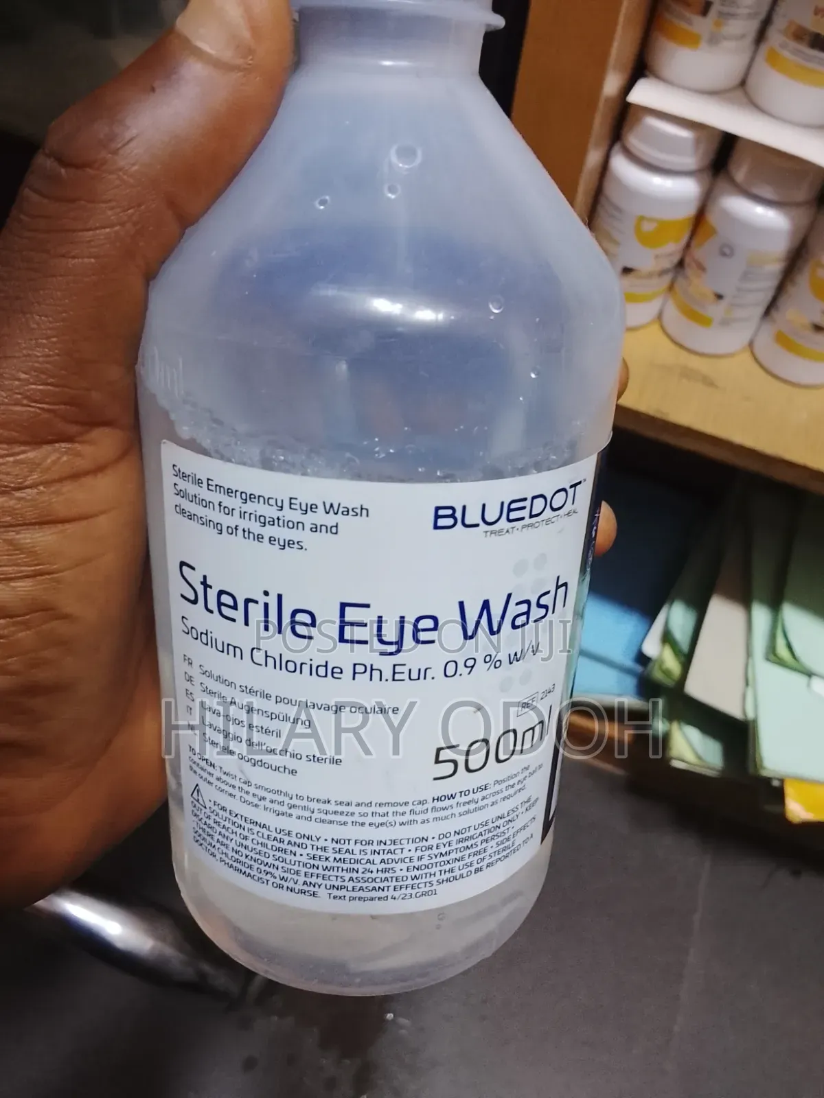 Blue Dot Sterile Eye Wash 500ml