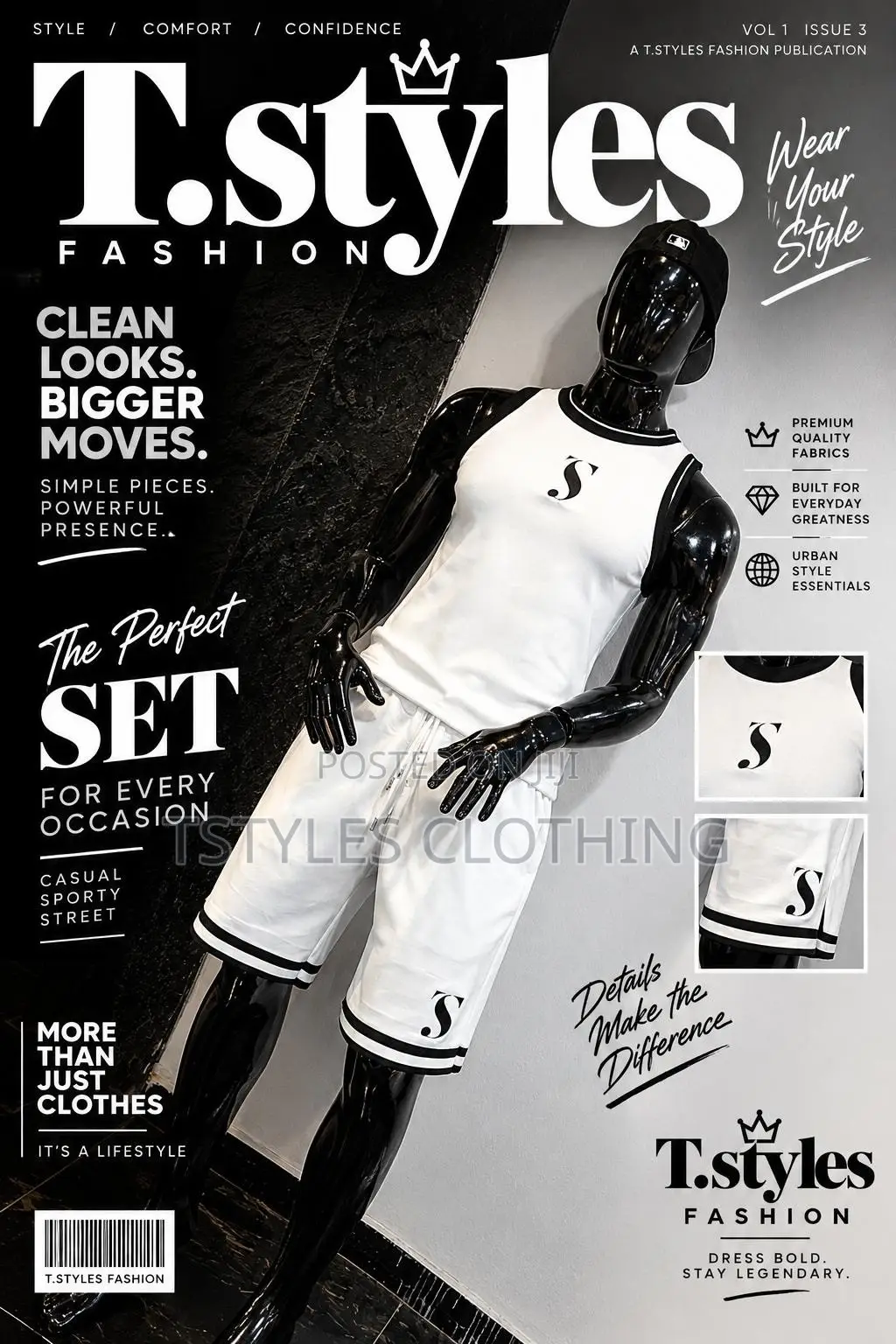 t.styles Premium Athletic Two-Piece Set | Up Down |