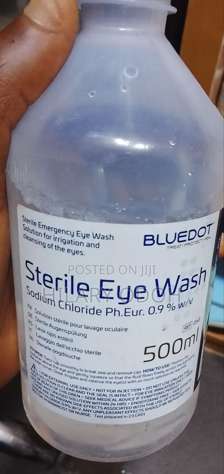 Blue Dot Sterile Eye Wash 500ml