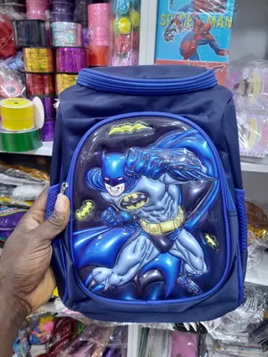 • Premium 3D Character School Bag for Boys - Batman Edition