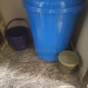 Formica Table/Chair & Water Storage Plastic Drum