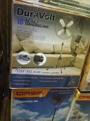 DURA VOLT AC/DC Standing Fan 18inches