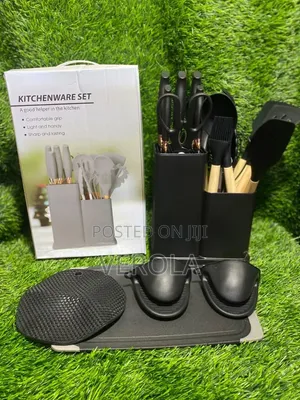 New All-in-One Premium Silicone Utensil Stainless Steel Knife Set