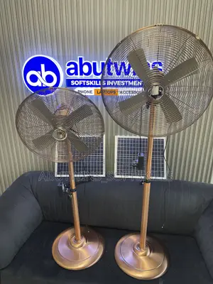 Solar Rechargeable Golden Fan