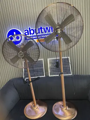 Solar Rechargeable Golden Fan